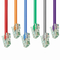 Bens multicoloridos Unshielded do cabo do remendo da rede Ethernet de CAT5e